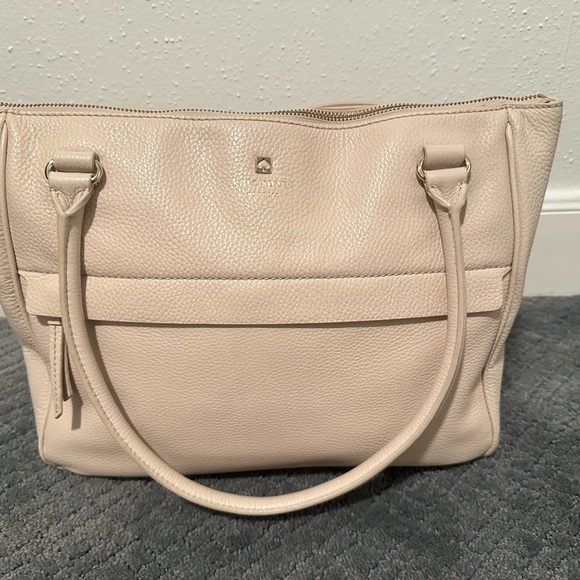 Kate Spade Beige Leather Tote Bag - Picture 1 of 16